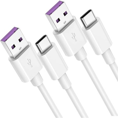 5a Typec-usb-kaapeli [2-pakkaus 2m] Huawei Supercharge Qc 3.0 40w Pikalataus Yhteensopiva Huawei P30 P30 Pro P20 P20 Pro Mate 20pro Samsung Galaxy S8/