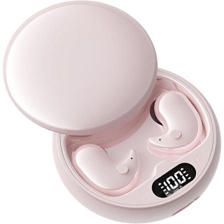 Bluetooth-kuulokkeet, avoin tyyppi, melunvaimennus, stereofoninen ääni, nukkumiseen, ei korvan sisään Pink