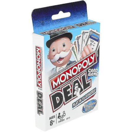 Monopoly Deal Hurtigspill Kortspill For Familier, Barn Fra 8 År Og Oppover Og 2-5 Spillere