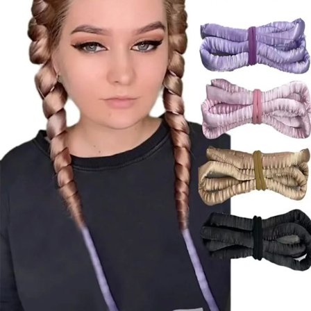 Heatless wave Rod Head band No Heat Silk Curls Ribbon Hair Rollers Sleeping Soft Headband Lazy Hair Curlers Hair Styling Tools