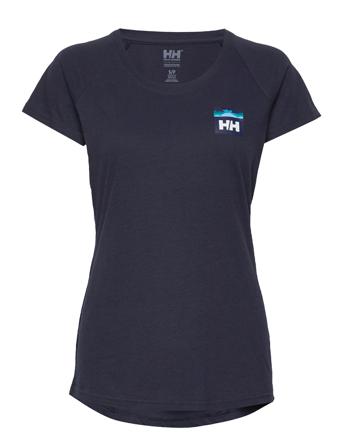 W Nord Graphic Drop T-Shirt T-shirt Top Navy Helly Hansen