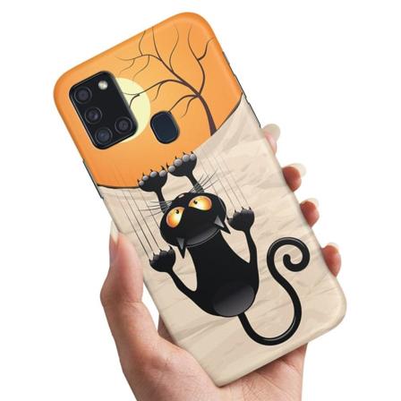 Samsung Galaxy A21s - Kuoret/Suojakuori Raapiva Kissa