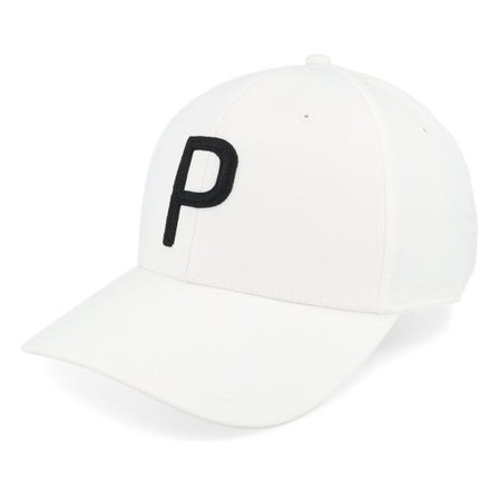 Puma - Vit adjustable Keps - Heritage P Tech Cap White Adjustable @ Hatstore