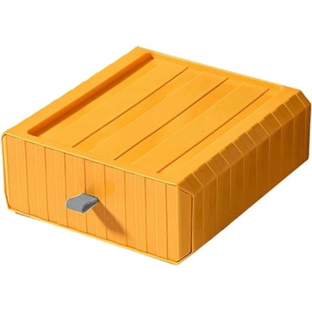 Gule Skuffeorganisatorer, Skrivebordsskuffeorganisator, Pen Opbevaringsboks, Til Køkken Kontor Hjem Bad