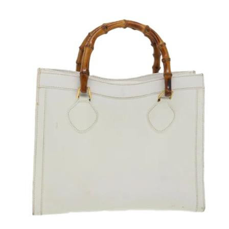 Gucci Vintage, Pre-owned Leather handbags Wit, Dames, Maat:ONE Size