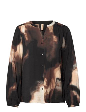 Sc-Glenn Bluse Langærmet Multi/mønstret Soyaconcept