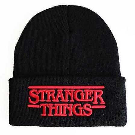 Stranger Things Hue Pullover Hat Stranger Things Bogstaver Tredimensionel Broderi Strikket Hue Vinter - KM