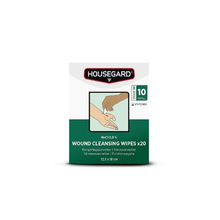 HOUSEGARD Sårtvätt NaCl 0,9% - Lyreco - Skyddsutrustning - Första Hjälpen - Förband och Refill