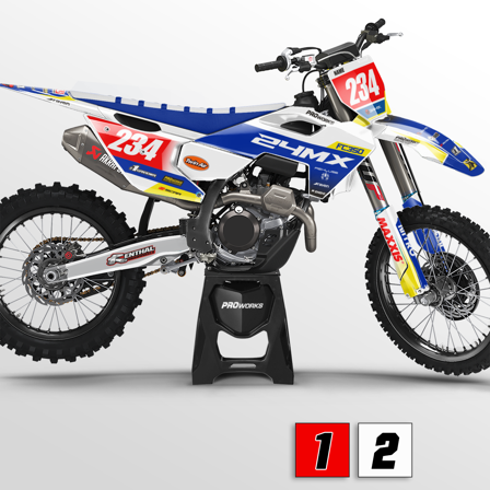 Sada Polepů 24MX Husqvarna R2R - Husqvarna CR 500 1983-1985