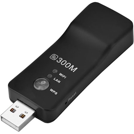 USB WiFi Repeater - Kablet/Trådløs AP for Smart TV - Høy-effekts Hotspot-forlenger