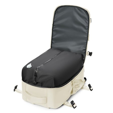 1 stk. Vakuumkompressionsrygsæk | 40*20*25CM Ryanairs største kabinetasker, flyselskabsgodkendt håndbagage med laptoprum & vandtæt...