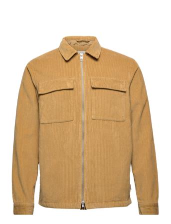 Lined Overshirt Jeansjacka Denimjacka Beige Revolution