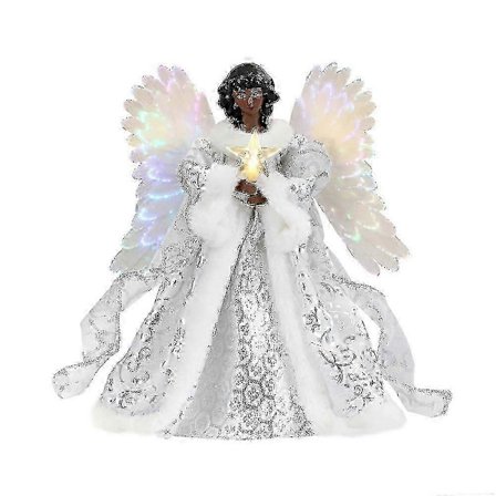 Jule fe topstjerne med LED-lys til trædekoration indendørs festlig