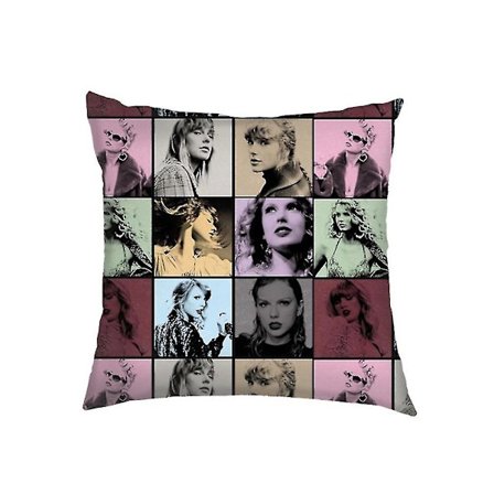2024 Taylor Swift Putetrekk Dekorativ Pute Sofa Bil Hjem Kontor Dekorasjoner Swiftie Fans Gaver 45x45 Cm