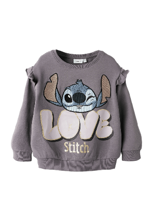 Name It Tröja med volang STITCH Hoodies & sweatshirts Dam Lila 98