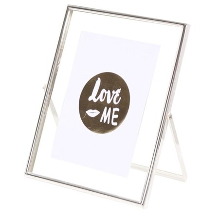 Glass fotoramme Bildeholder SILVER 7IN