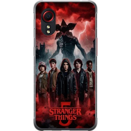 Kompatibelt Mobildeksel til Samsung Samsung Galaxy Xcover 5 Mørk Stranger Things-inspirert fantasyillustrasjon med torden, dramatisk himmel og intens