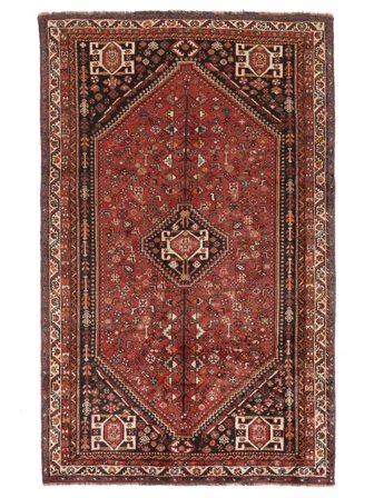 Ghashghai Fine Tæppe Orientalsk Mørkerød/Sort (Uld, Persien/Iran)
