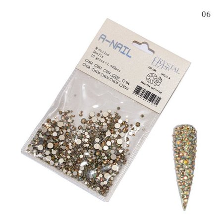 Nageldekorationer för nail art Strass Ormanent Röd Bakgrund Flat Botten Strass Flame Rose Gold Diamand 05 Amber paper card gold diamand nagelstickers
