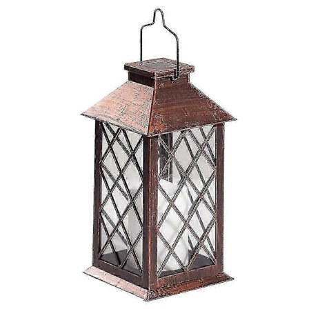 Solcelle Lanterne, udendørs Have Hængende Lanterne Led Flakkende Flammeløse Lys Til Bord, udendørs