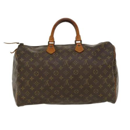 Louis Vuitton Vintage, Pre-owned Speedy 35 Monogram Handbag Bruin, Dames, Maat:ONE Size