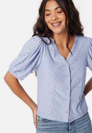 Object Collectors Item Objjulia S/S Top XS Blue Topit & T-paidat Dam