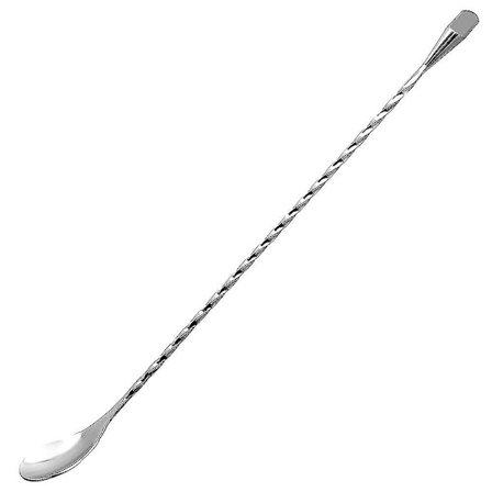 Sølv Bar Ske Twisted Teardrop Metal Knop Rustfrit Stål Skeer WWV