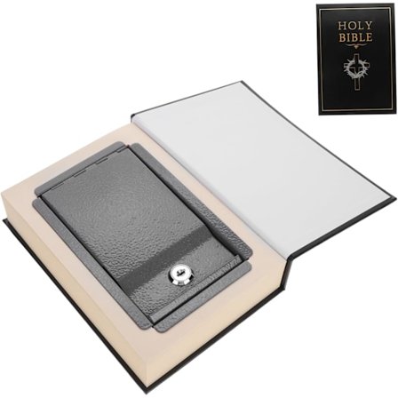 Dorm Safe Bibel Gömt Kassaskåp Nycklar Stor Låsbar Förvaringslåda Pengaförvaring