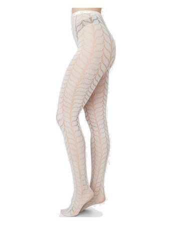 Swedish Stockings Meja Net Tights - Cream - S