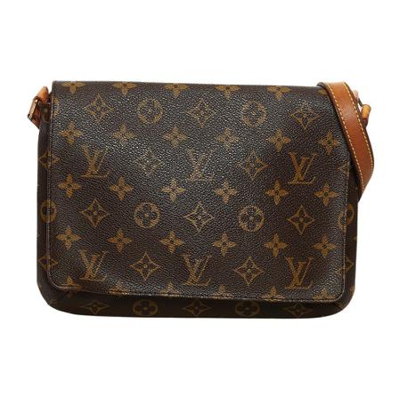 Louis Vuitton Vintage Pre-owned Monogram Musette Tango Long Strap Taske Brun, Dame Vintage Tasker, Størrelse: ONE Size