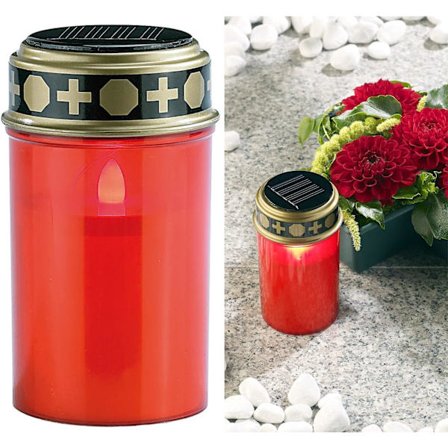 LED Solcelle Gravlygte med lyssensor, ZQKLA