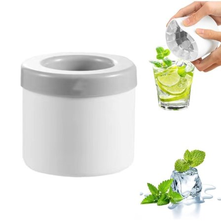 Cylinder Silikon Ice Cube Form, Ice Cubes Maker Grå