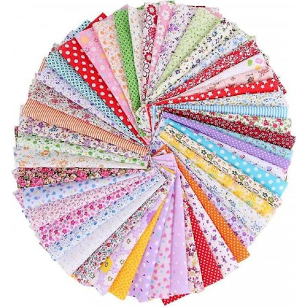 Paris_50 stk 25cm x 25cm Fa Pack Patchwork DIY Søm Quilt Fa Blandet