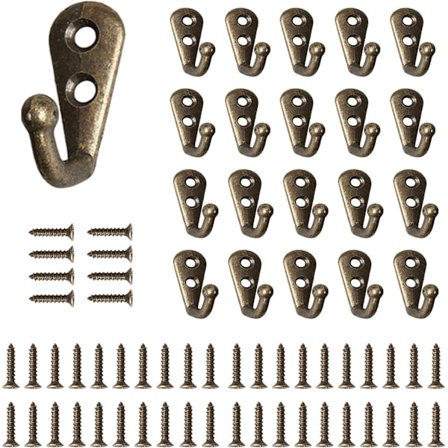 20 st Klädhängare Dörr Klädhängare Metall Klädhängare, Retro Vägg H