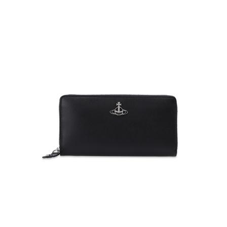 Vivienne Westwood Debbie wallet with logo , Zwart , Dames , Maat: ONE Size Portefeuilles