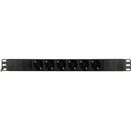 Power strip 6xCEE 7/3 socket 1xCEE 7/7 connection 19 "1U 2m