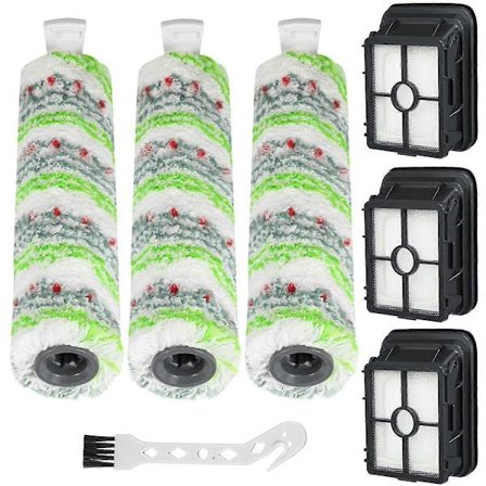 3-pakning Multi-Pet børsteruller 2788 og vakuumfiltre 1866 kompatible for CrossWave Max 2554 2554A