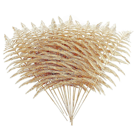 15-delad Guld Konstgjord Blomsterdekoration - Heminredning i Plast