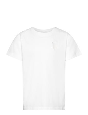 Regular Short Sleeve Heavy Single W Tops T-shirts Short-sleeved White Knowledge Cotton Apparel