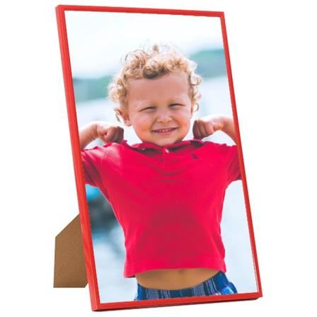 Vidaxl Fotoramar 5 St För Vägg Eller Bord Röd 13x18 Cm Mdf Röd