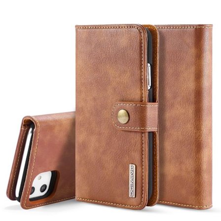 iPhone 11 - DG.MING Lommeboketui/Magnetisk Deksel - Brun Brun_xx Brown Brown