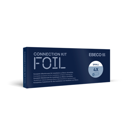 Ebeco 8960651 Tilbehørsett til varmefolie Small, for 4 folier, Varme