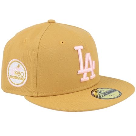 New Era - MLB Beige fitted Keps - Los Angeles Dodgers Monsoon Pack 59FIFTY 80 All Star Game Tan/Pink Fitted @ Hatstore