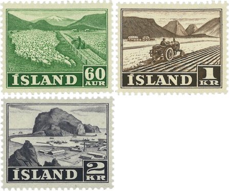Island - AFA 266+268+270 - Postfrisk