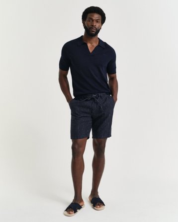 GANT Herren Regular Fit Pinstripe Leinen Shorts (4XL) Blau