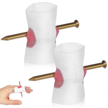 2025 2 stk. Halloween-spøker Rekvisitter Spiker i fingeren Falske rekvisitter Skumle spøkeleker Blodige fingertriks Rekvisitter