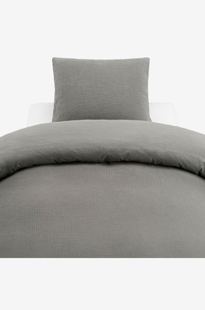 Borganäs of Sweden - Sæt med 2 dele Rolling - Grå - Sengesæt - 150X210 - Fra Homeroom