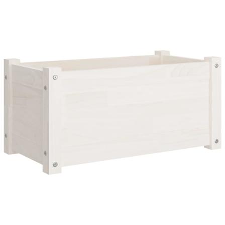 Vidaxl Odlingslåda Vit 60x31x31 Cm Massiv Furu Vit