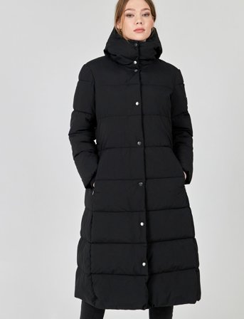 Jofama Savannah Long Puffer Coat - Black - 42