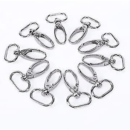 10 kpl Ravustuslukko Avaimenperä Pyörivä Napsautusleuka Koukut